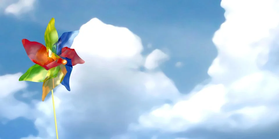 Windmill toy Stock Illustration