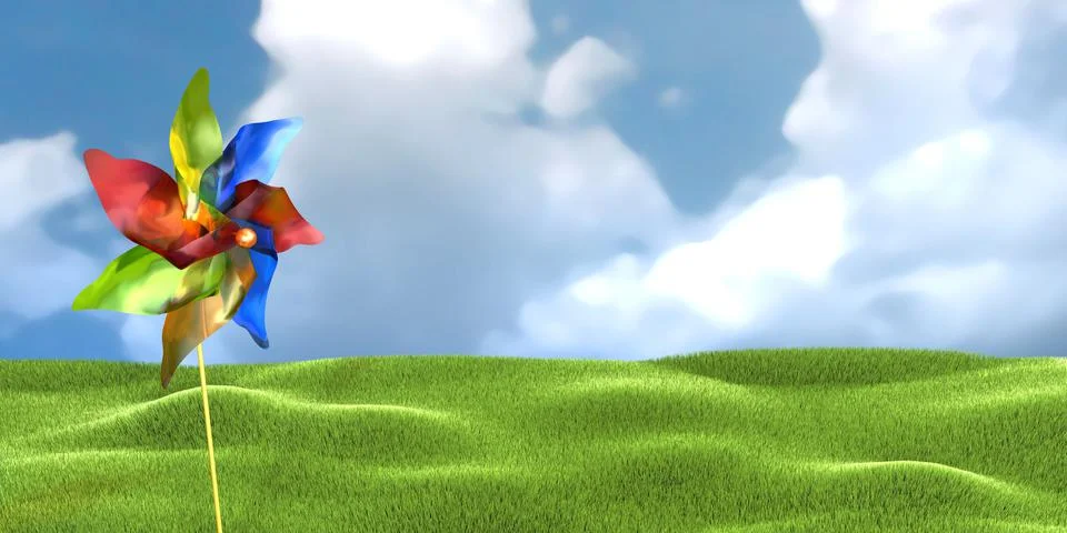 Windmill toy Stock Illustration