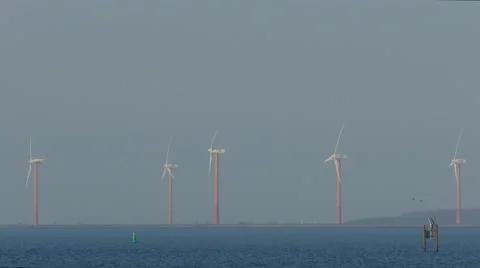 Windmill Turbines Stock Footage 47761719