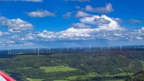 Windmill turbines in the Germany 写真素材