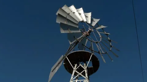 Windmill turning low angle medium 動画素材 8836936