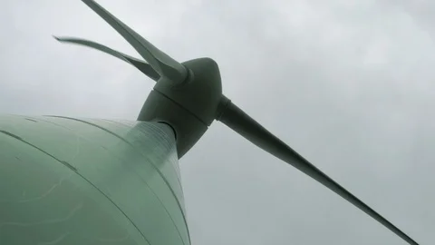 Windmill Underneath Low Angle Perspective Stock Footage 109193406