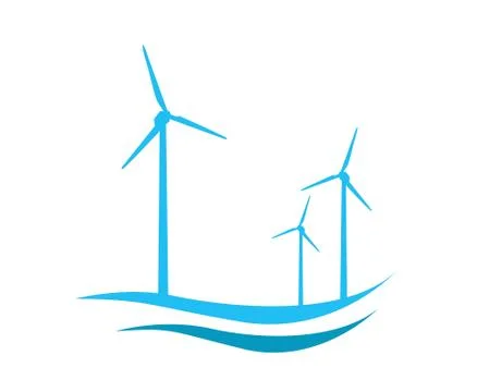 Windmill Vector Stock Illustration