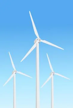 Windmill Vector Stock Illustration