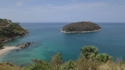Windmill viewpoint, Phuket, Thailand Stock Footage 134032165