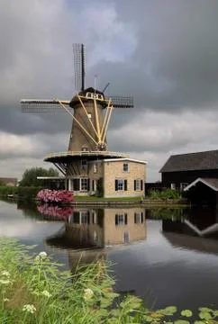 Windmill the Vriendschap Stock Photos
