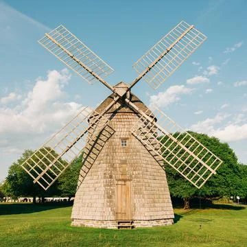 Windmill in Water Mill, The Hamptons, New York Stock Photos