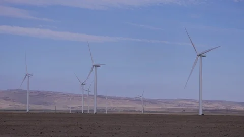 Windmill Wide 2 Stock Footage 95703170