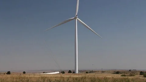 Windmill wide shot Stock Footage 78512857