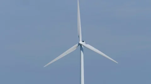 Windmill wind energy turning wicks clean climate green close up shot dscf3955 Stock Footage 95221879