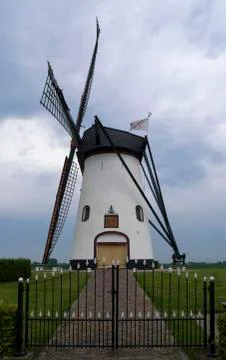 Windmill the Witte Molen Stock Photos