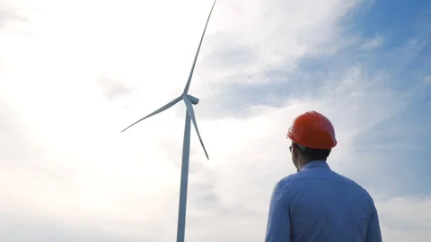 Windmill worker Stock Footage 109512681