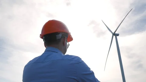 Windmill worker Stock Footage 109512821