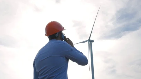 Windmill worker Stock Footage 109512874