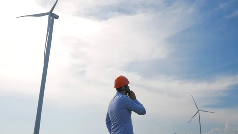 Windmill worker Stock Footage 109512967