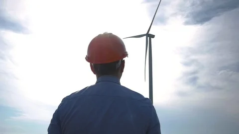 Windmill worker Stock Footage 109512994