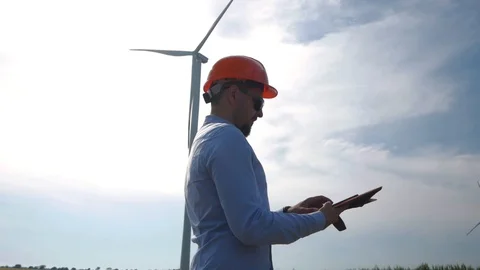 Windmill worker Stock Footage 109513015