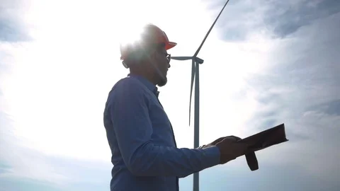 Windmill worker Stock Footage 109513071