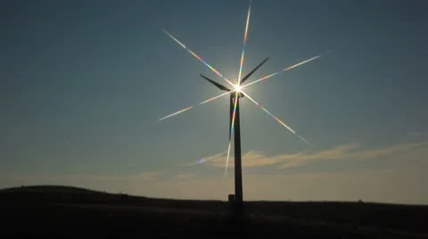 Windmill working Stock Footage 8902190