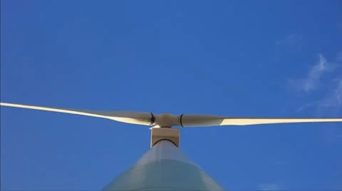 Windmill working. Overhead shot. Stock Footage 8902278