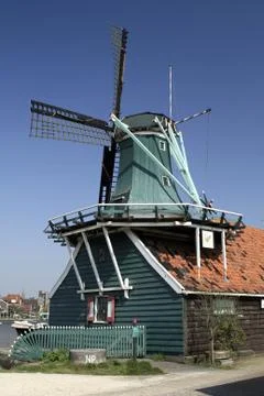 Windmill in Zaanse Schans Foto stock
