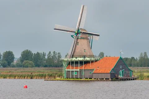 Windmill in Zaanse Schans Foto stock