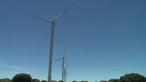 Windmill zoom in Stock Footage 73896561