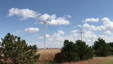 WindmillFarm 3 Stock Footage 219293699