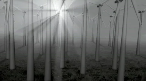 WindmillForest Stock Footage 672493