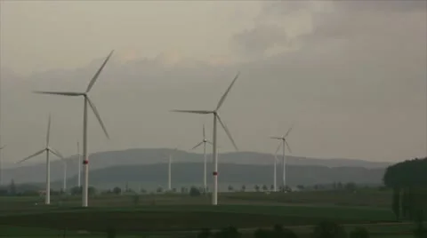 Windmills 7 HD1080p Video stock 10726613