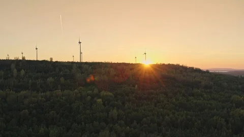 Windmills Aerial Stock-Footage 96019525