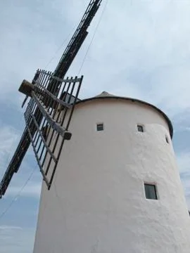 Windmills in Campo de Criptana Stock Photos