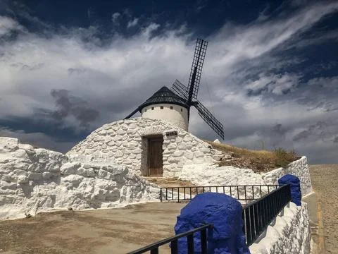 Windmills of Campo de Criptana. Stock Photos