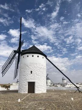 Windmills of Campo de Criptana. Stock Photos