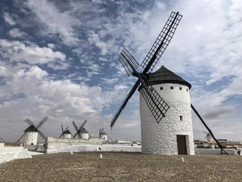 Windmills of Campo de Criptana. Stock Photos