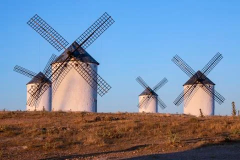 Windmills - Campo de Criptana - Spain Stock Photos