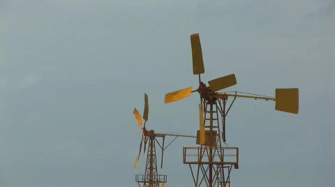 Windmills - close Stock Footage 94413