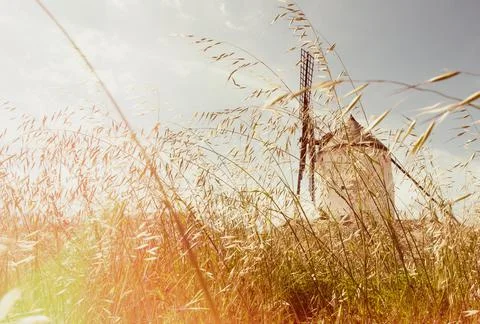 Windmills at Consuegra Stock Photos