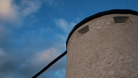 The windmills of Consuegra, Spain Stock Footage 123384641