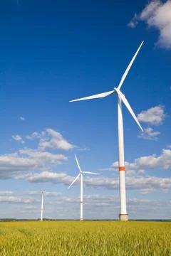 Windmills in crop Stock Photos
