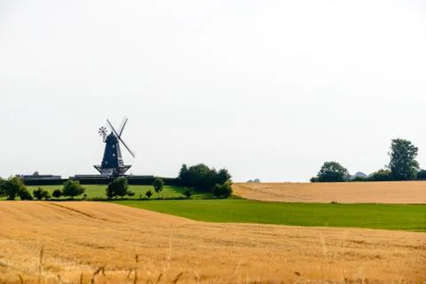 Windmills of Denmark Stock Photos