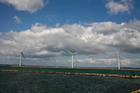 Windmills in denmark Фото