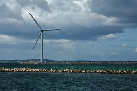 Windmills in denmark 库存照片