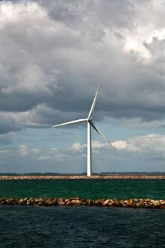 Windmills in denmark Stock Photos