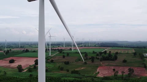 Windmills for electric power Stock Footage 295466127