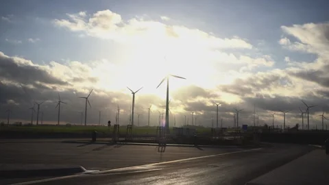 Windmills For Electricity Large Quantity Stock Footage 297790015