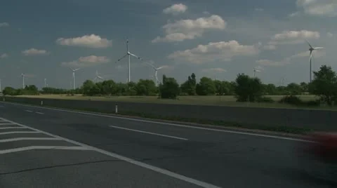 Windmills, Energy from the wind Video stock 21260936