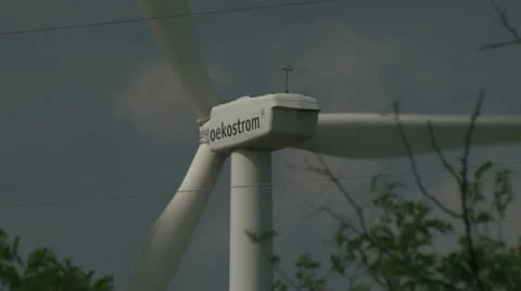Windmills, Energy from the wind Video stock 21261087