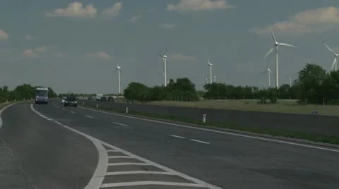 Windmills, Energy from the wind Video stock 21261948