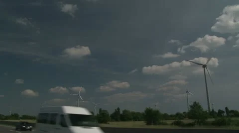Windmills, Energy from the wind Video stock 21267383